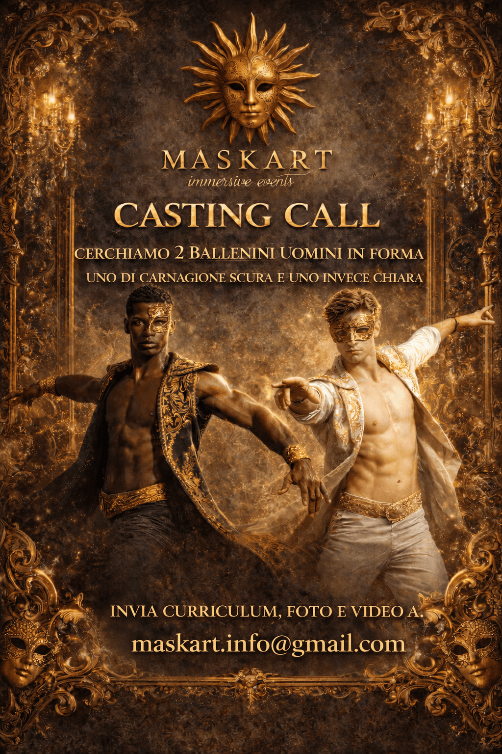 Maskart Selezione ballerini per evento immersivo denominato